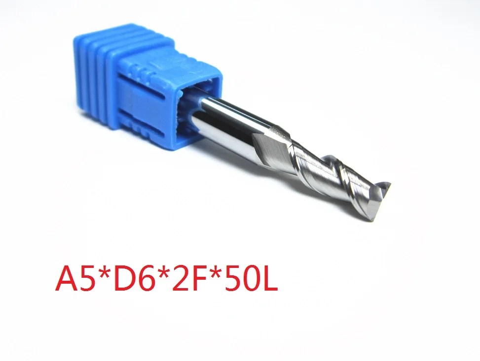 freeshipping 1PC HRC45 two 2 flutes flat End Mills 1mm 1.5mm 2mm 4mm 6mm 45HRC CNC carbide milling cutter bits aluminum copper - Длина режущей кромки: CAE2-A5-45