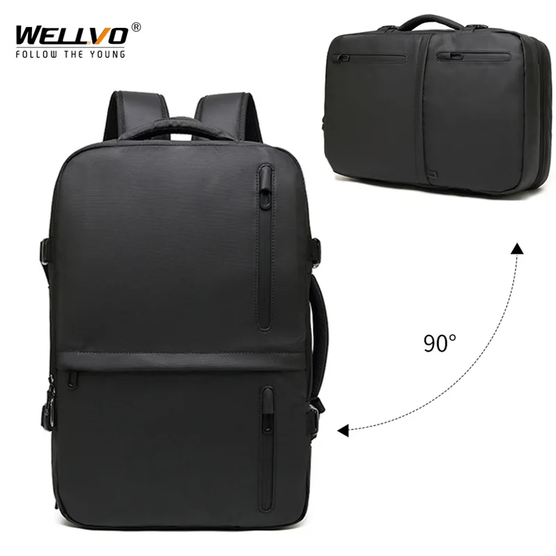 

Multifunction 15.6 inch Laptop Backpack Large Capacity Expansion with USB Charging Travel Backpacks Water Repellent Bag XA261ZC