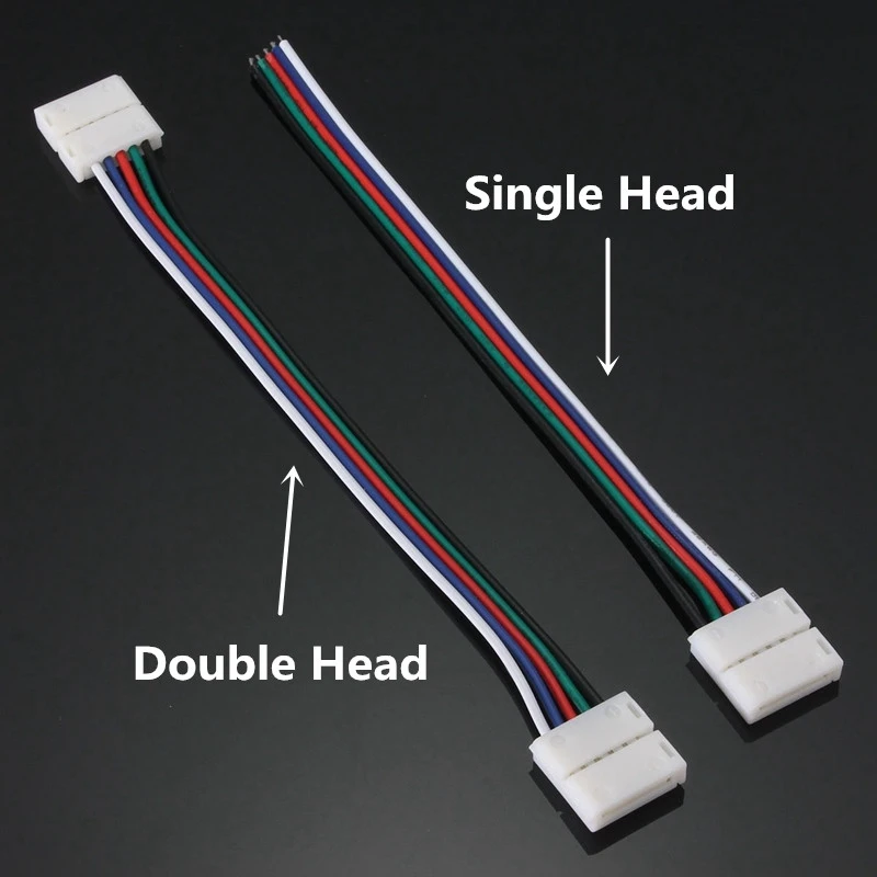 hot sale 12mm 5pin pcb adapter with line for rgb rgbw led hot sale 12mm 5pin pcb adapter with line for rgb rgbw led