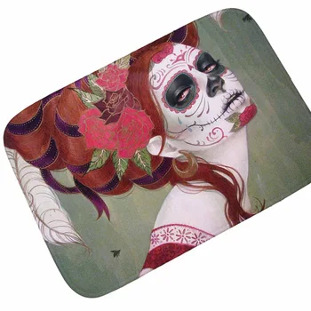 

Honlaker Creative Painting Doormat Washing Does Not Fade Thick Absorbent Flannel Bath Mat Non-slip Door Mat Decorative Floor Mat