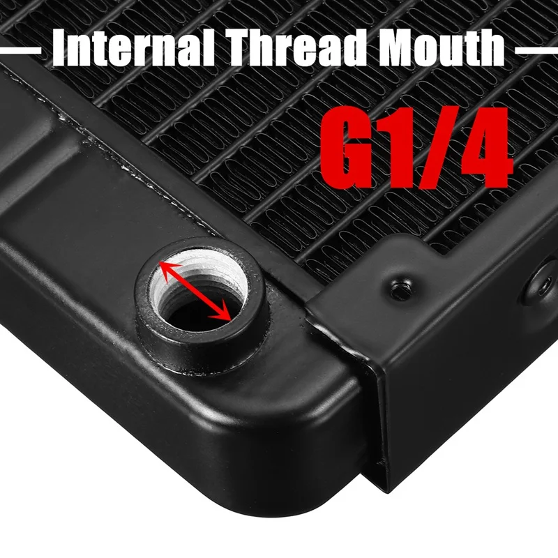 

240mm 10 Tubes Aluminum Computer Radiator Water Cooling Cooler For CPU Heatsink Exchanger CPU Heat Sink For Laptop Desktop