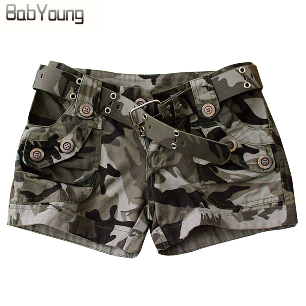 2017 Fashion Shorts Women Military Camouflage Print Summer Style Sexy