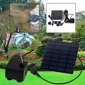 

1set Solar Power Fountain Gardening Water Pump Professional Garden Plants Grass Sprinkler Sprayer Irrigation Watering Kit