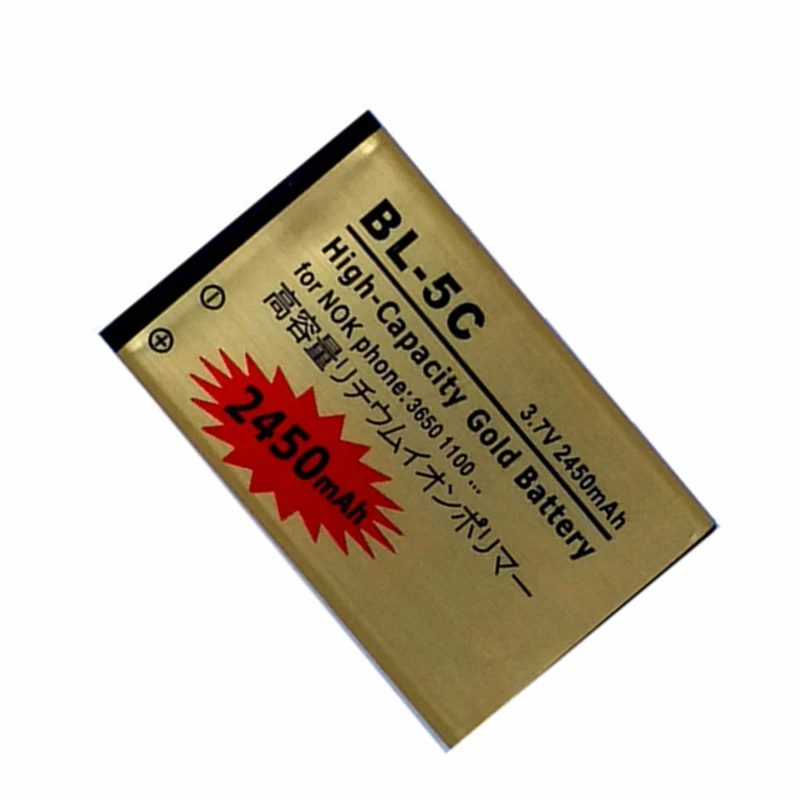 

BL-5C Replacment Battery for Nokia 2610 2600 2300 6230 6630 n70 n71 1112 1208 1600 1100 1101 n72 Internal Batteries Accumulator