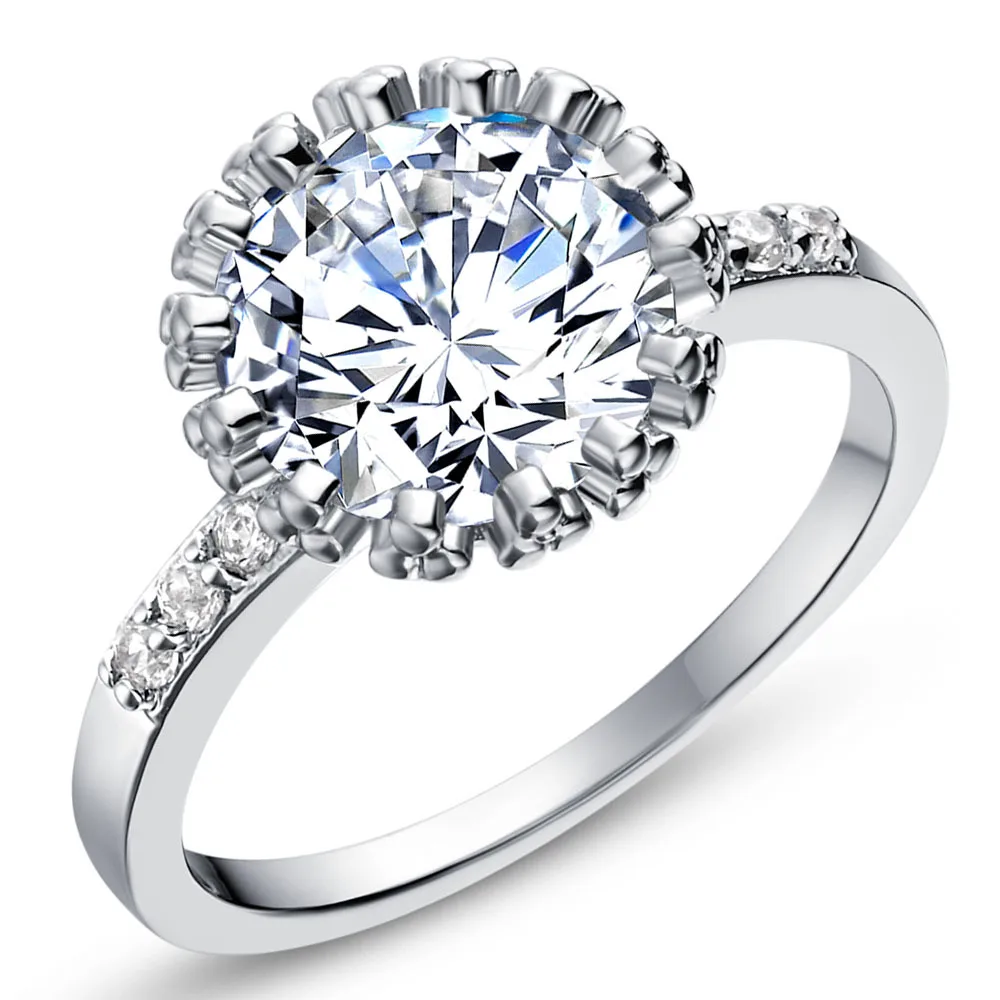 Best Quality Platinum Plated Luxury Austrian Crystals Rings,Fashion