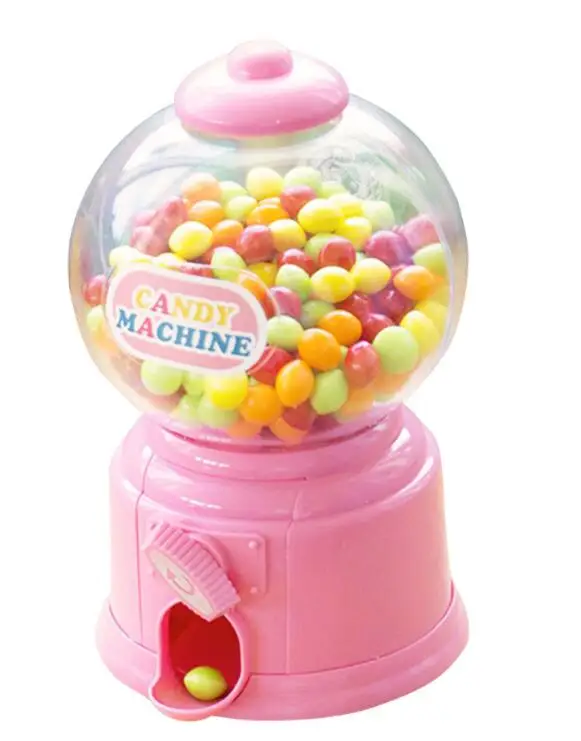 Mini Candy Machine Bubble Gumball Dispenser Coin Bank Kids Play House Toys Cute Sweets Save Money Toys Birthday New Year Gift - Цвет: A3