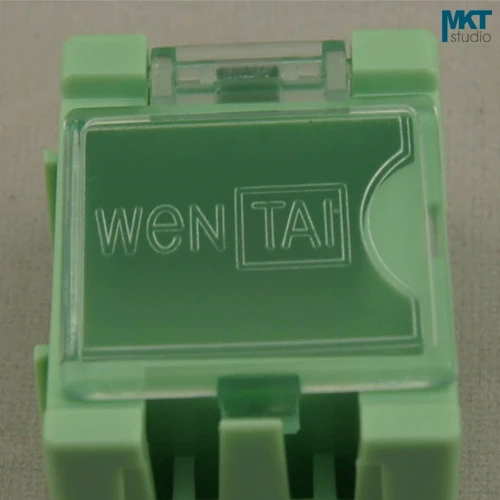 50 шт. 25 мм * 31.5 мм * 21.5 мм зеленый Пластик комбинироваться компонент контейнер коробка для хранения, IC коробка, электронные DIY Инструменты
