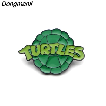 

P3583 Wholesale 20pcs/lot Turtle Metal Enamel Pins and Brooches for Women Lapel Pin Bags Badge Gifts