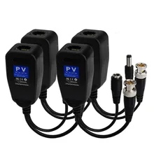 5 пар CCTV коаксиальный BNC видео Мощность Балун Приемопередатчик к CAT5e 6 RJ45 разъем HJ55