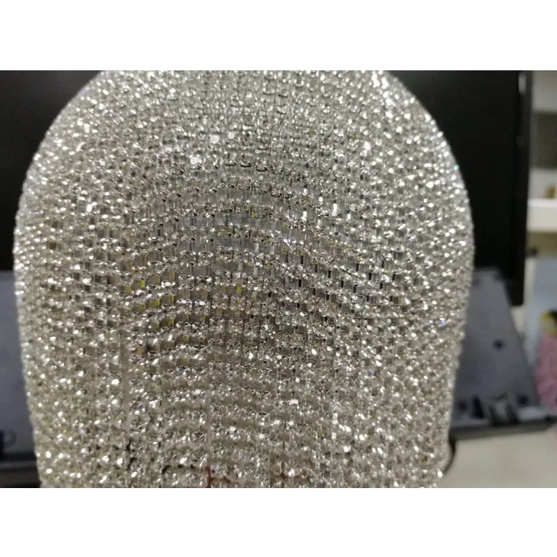  Sliver Diamonds Rhinestone Round Ball Evening Bags For Women 2018 Fashion Mini Tassels Clutch Bag L - 32958415735