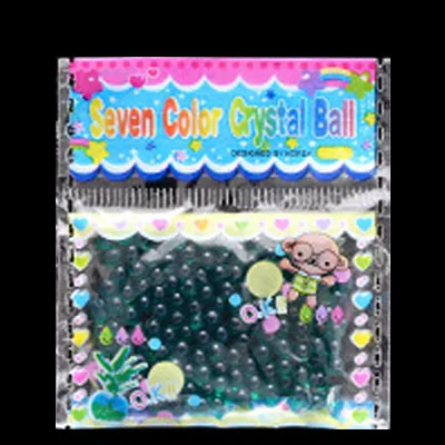 100 шт Волшебные Кристальные шарики с водой, цветочные вазы, наполнитель для украшения свадьбы, детские игрушки, прозрачные - Цвет: dark green