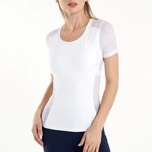 JINSEYUAN бесшовный укороченный топ для фитнеса, йоги, базовая дышащая футболка, 5 цветов, спортивный топ для спортзала, Спортивная женская одежда