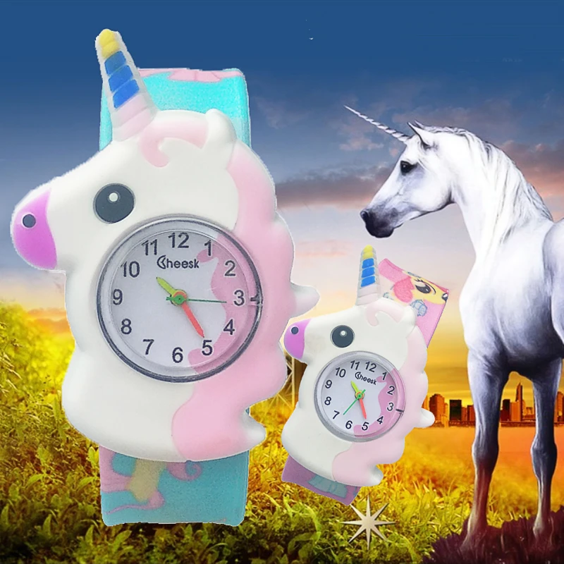 

Children Watch Cartoon Unicorn Pony Watch Students clock Analog Dial Quartz Watches Kids Wrist Watches for Boys Girls Xmas Gifts