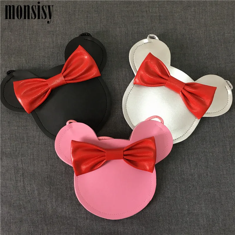 

Monsisy Bowknot Coin Purse For Girls Handbag Children Wallet Coin Pouch Box Kid Small Change Purse Lovely Baby Money Mini Bag