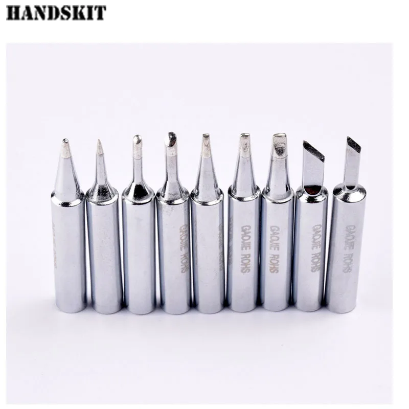 

9pcs/lot 907 Set Solder Tip Welding Head Iron Tip 907 Set Repair for NO.907 905E Soldering Iron Tip Free Shipping