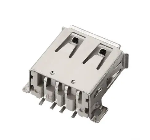 

10pcs/lot USB 2.0 4Pin A Type Female Socket Connector Curly Mouth for Data Transmission Charging