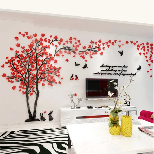 practical 3d wall stickers easy to install & apply diy decor sticker