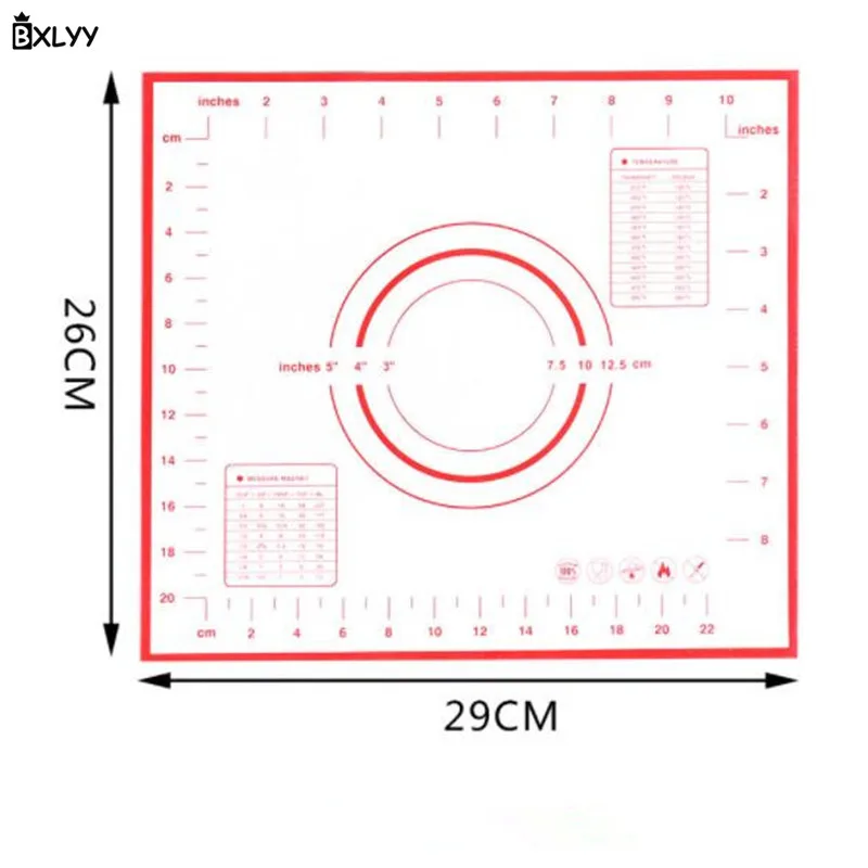 BXLYY инструменты для выпечки силиконовый противень с накипью для разминания накипи кухонные аксессуары гаджеты для приготовления пищи силиконовый коврик для выпечки. 7z - Цвет: Красный