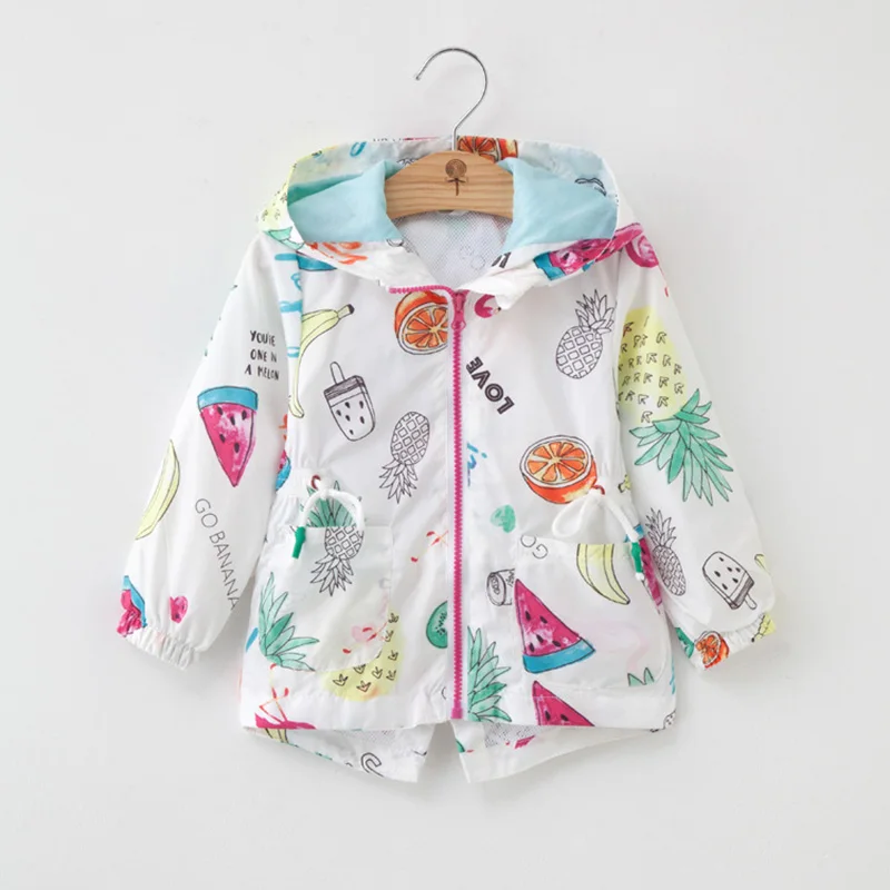 

Baby Girls Jacket 2019 S Jackets For Girls Windbreaker Kids Cartoon Outerwear Coats For Girls Trench Coat Children Clothes
