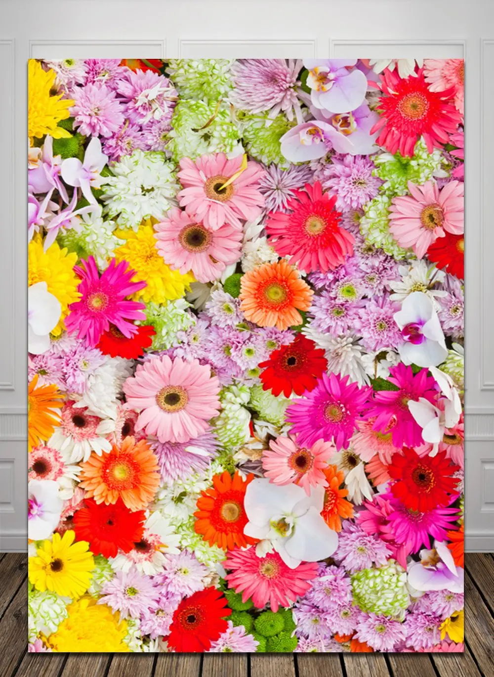 

5x7ft paper flowers backdrop for wedding Computer Printed Photography Backdrop