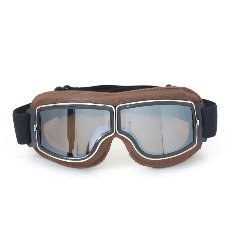 Новое поступление Второй мировой войны винтажные мотоциклетные очки Harley стиль пилот мотоциклетные очки кожа ретро шлем очки
