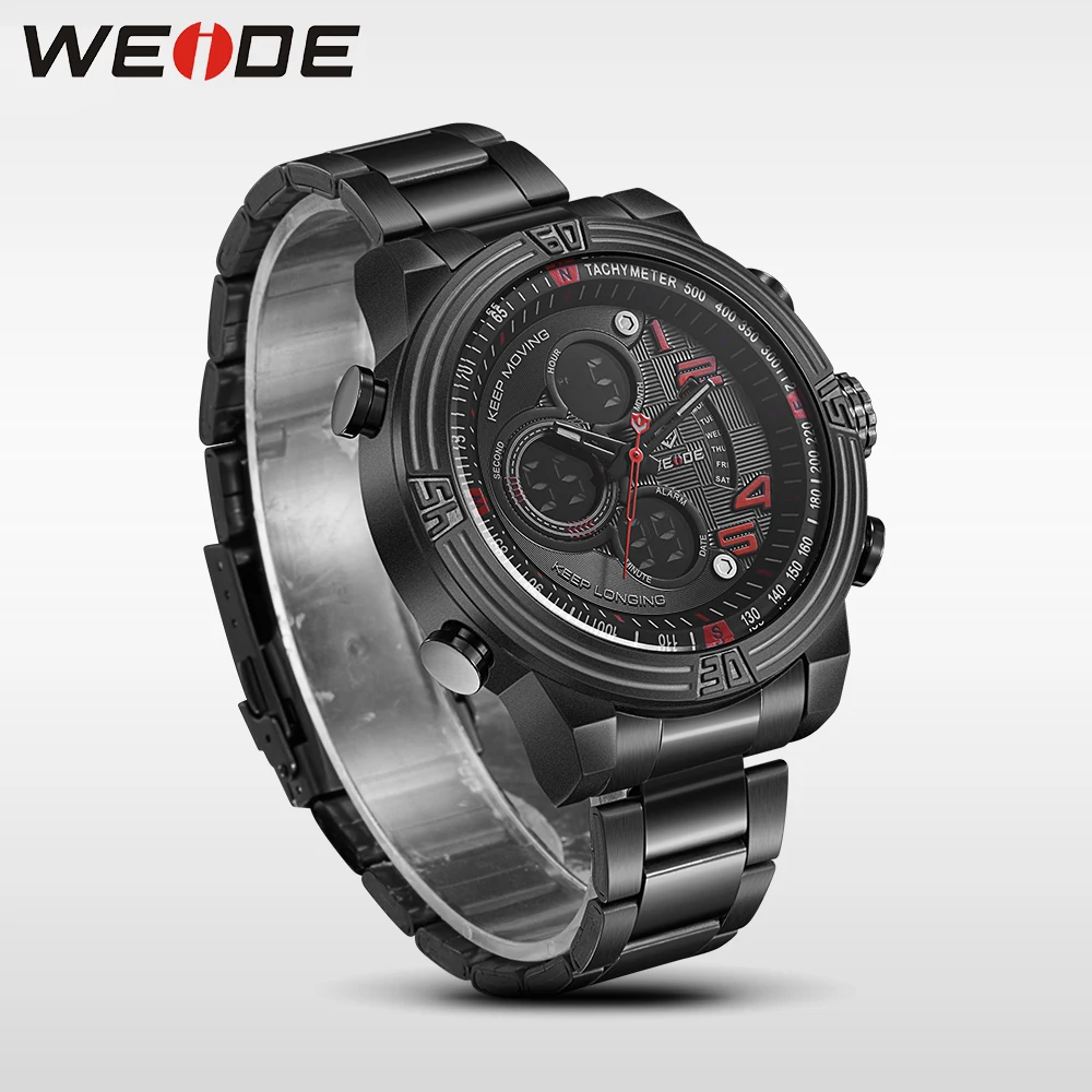 WEIDE mens watches top brand luxury Men Quartz -Digital Sport Watchr 3ATM Waterproof New Style 2017 Montre Homme Watches relogio