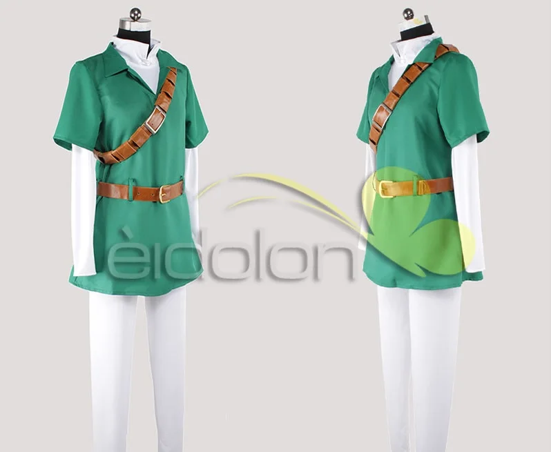 

High Quality The Legend of Zelda Ocarina of Time Link Cosplay Costume Outfit Halloween Party Costumes for Women/Men Customize
