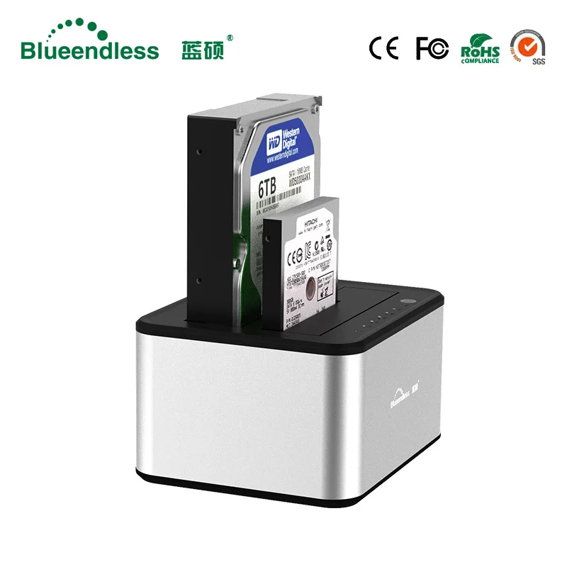 Алюминиевый жесткий диск Внешний чехол 6 ТБ Hdd Box 2 5/3 5 USB 3 0 док станция Sata к Usb Dock