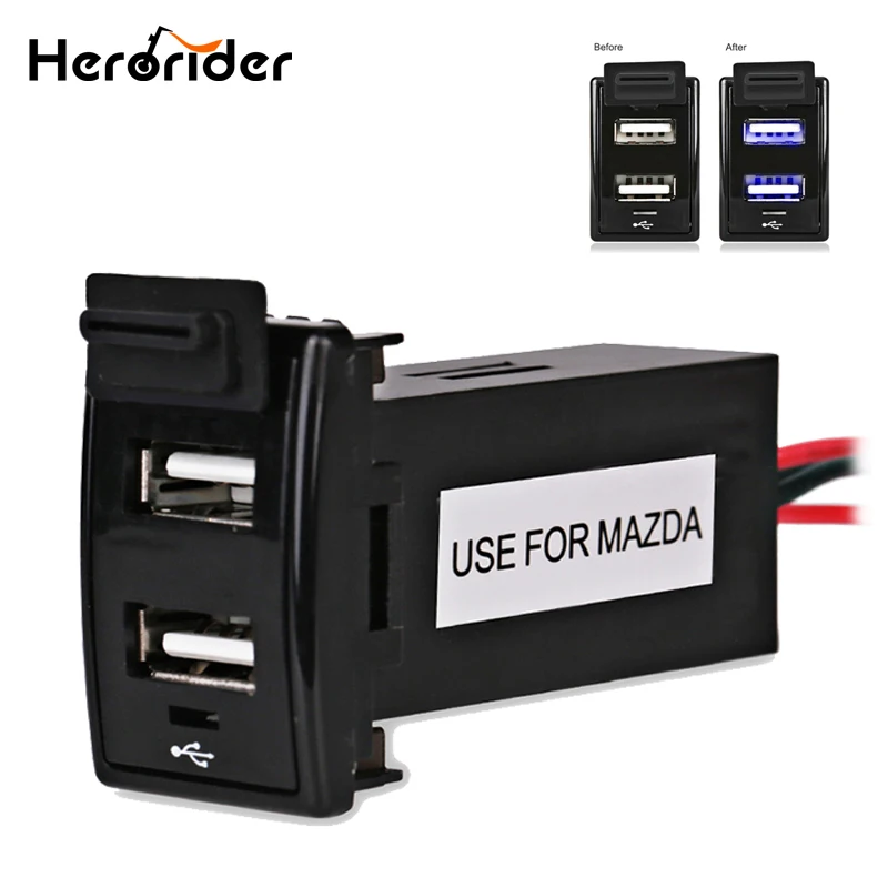 Buy Herorider Car USB Charger Socket Adapter Dual USB