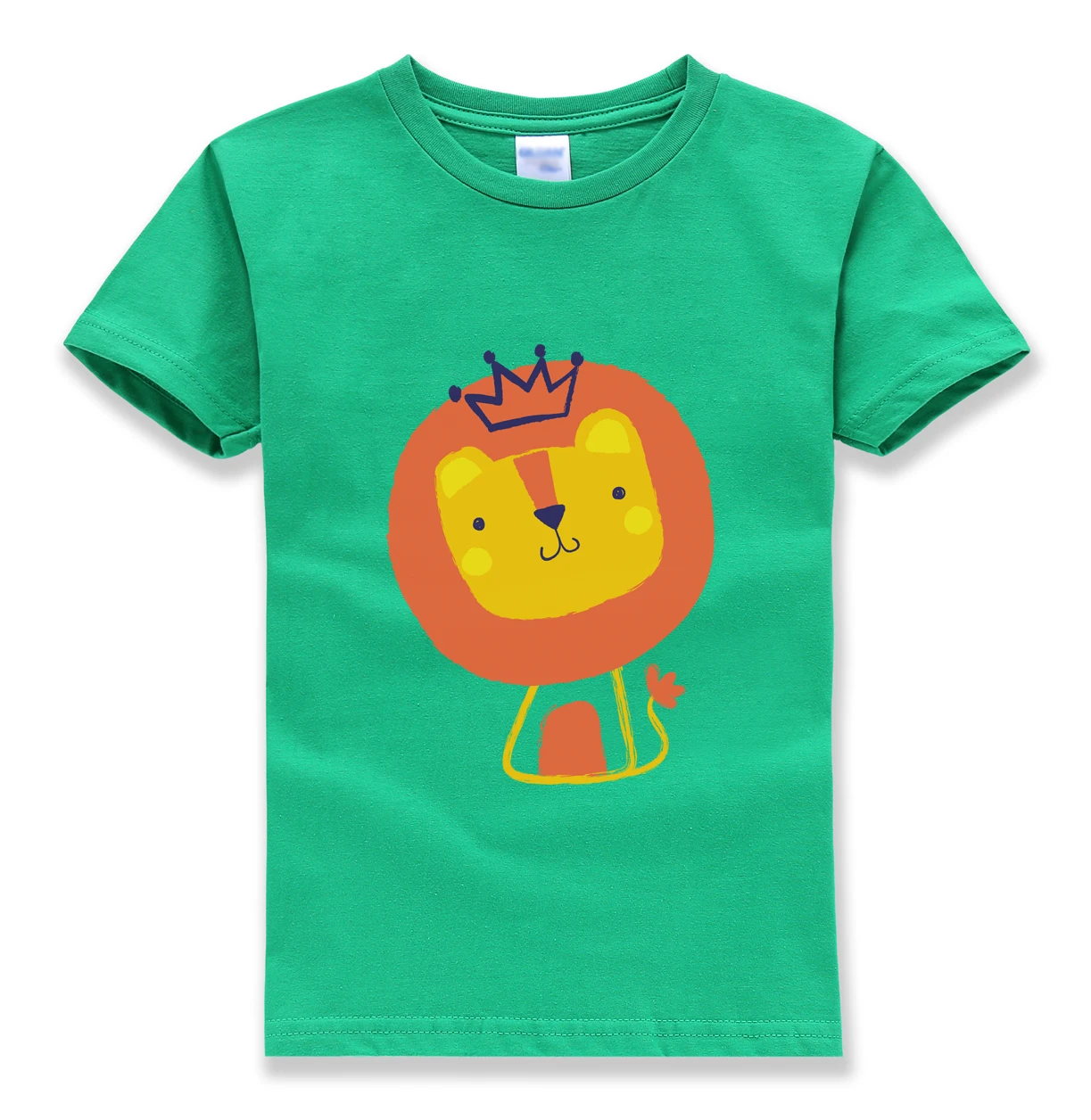 

2018 summer new fashion kids brand funny cartoon tops tee shirt Crown homme street boys girls t-shirts casual tshirts mma pp