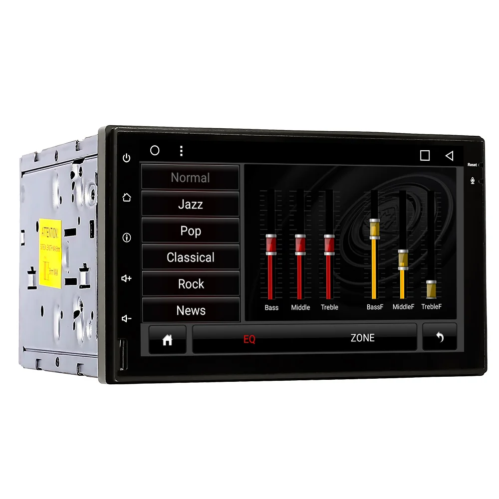 Excellent Eunavi 7" Double 2 Din TDA7851 Universal Android 8.1 Car Radio PC 1024*600 Autoradio GPS Navi wifi Bluetooth free frame camere 3