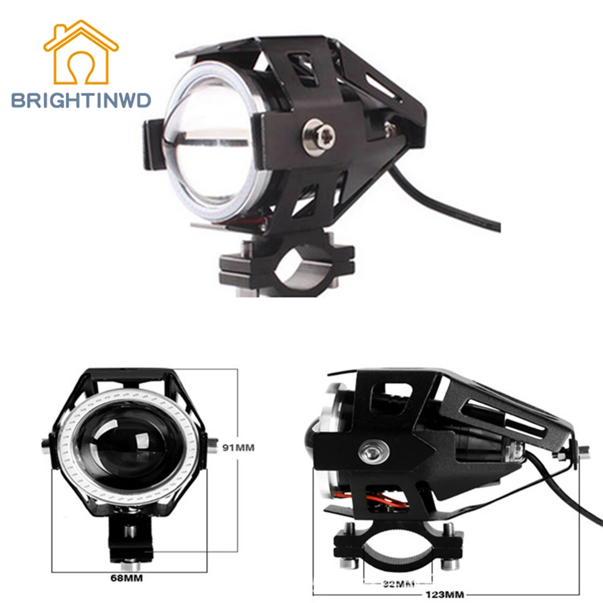 

BRIGHTINWD Car LED Headlight U7 Transformers Electric Laser Cannon Modified Flash Spotlight Highlighted