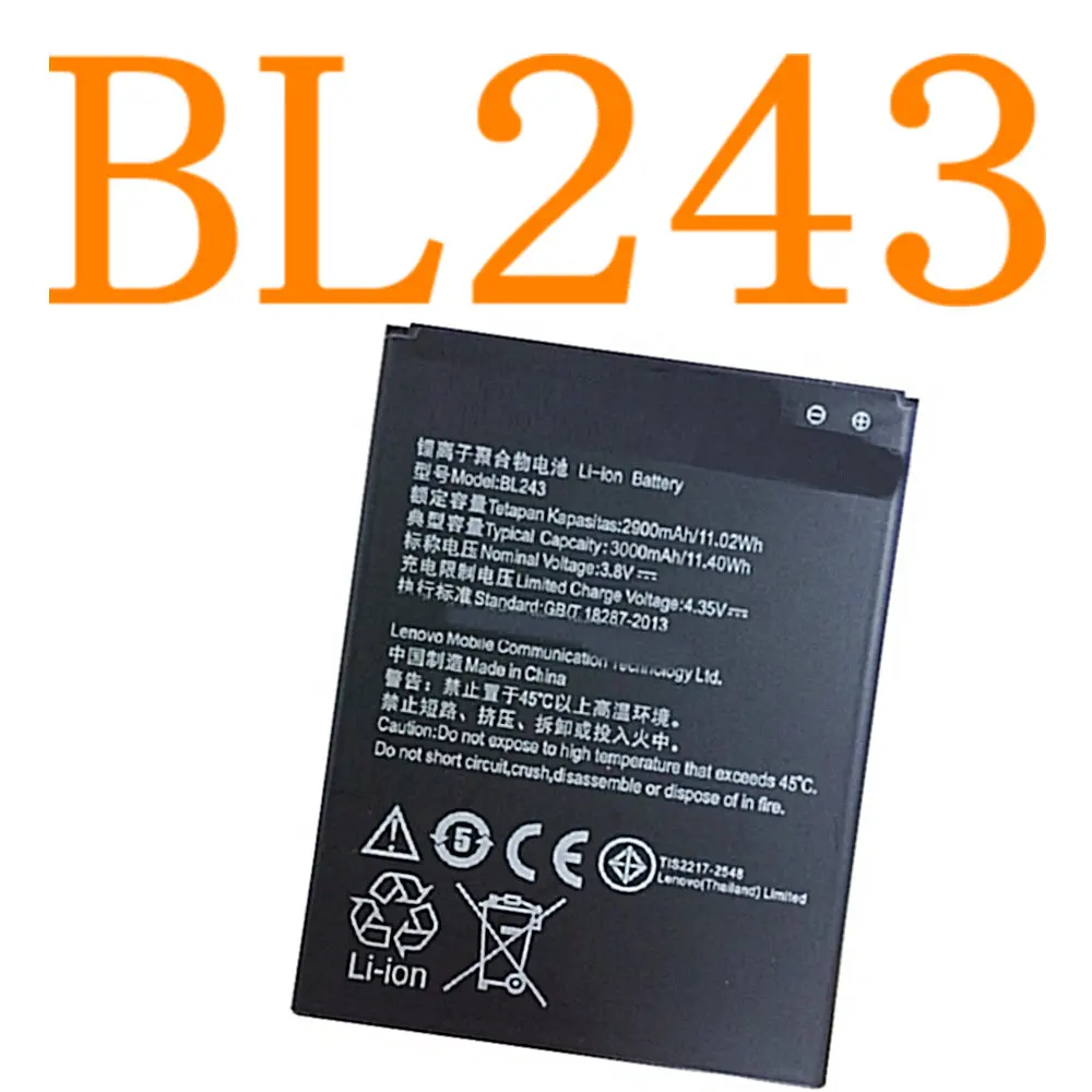 BL243 2900 мАч высококачественные Сменные Аккумуляторы аккумулятор для смартфона