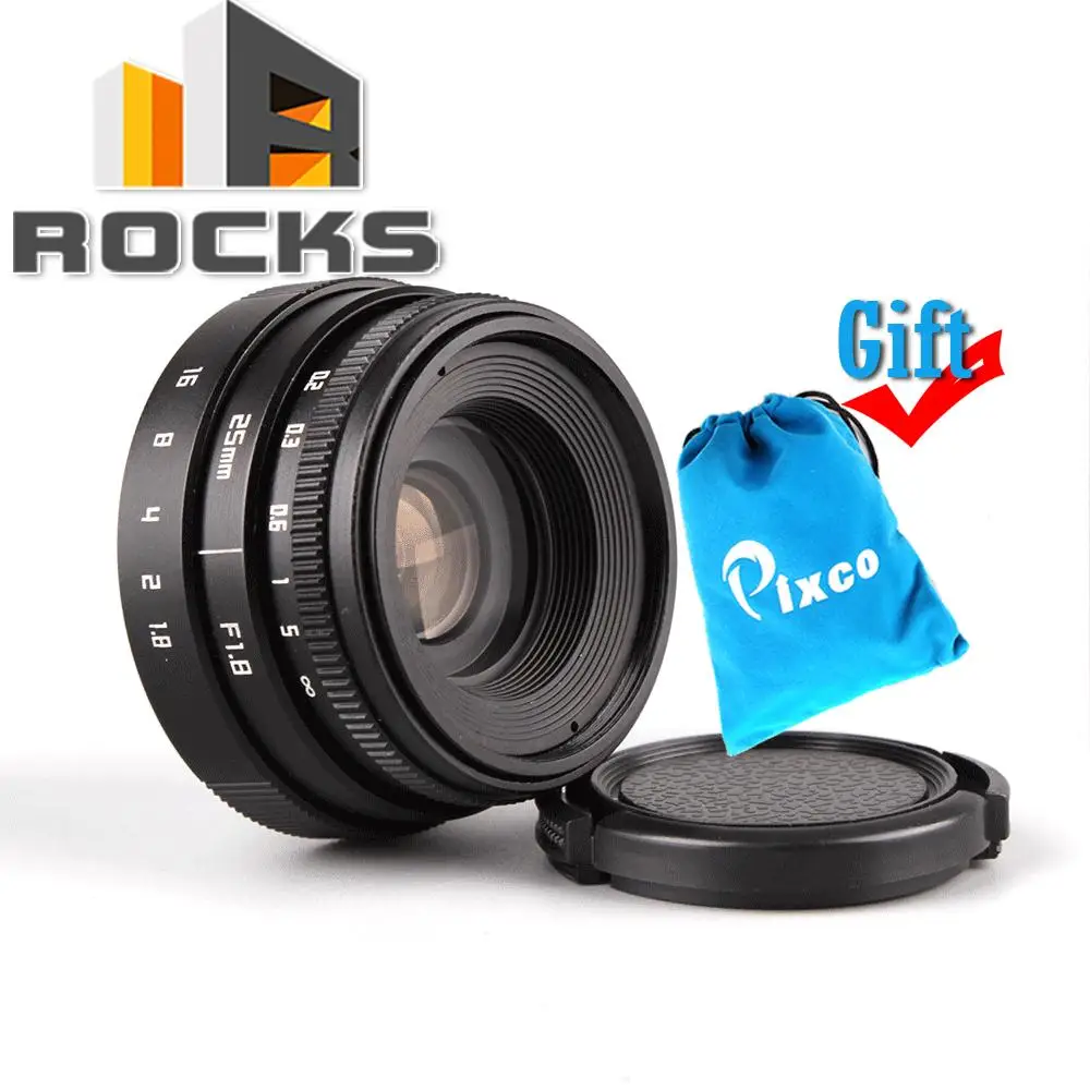 Mini 25mm  F1.8 APS-C Television TV Lens/CC TV Lens suit For 16mm C Mount Camera