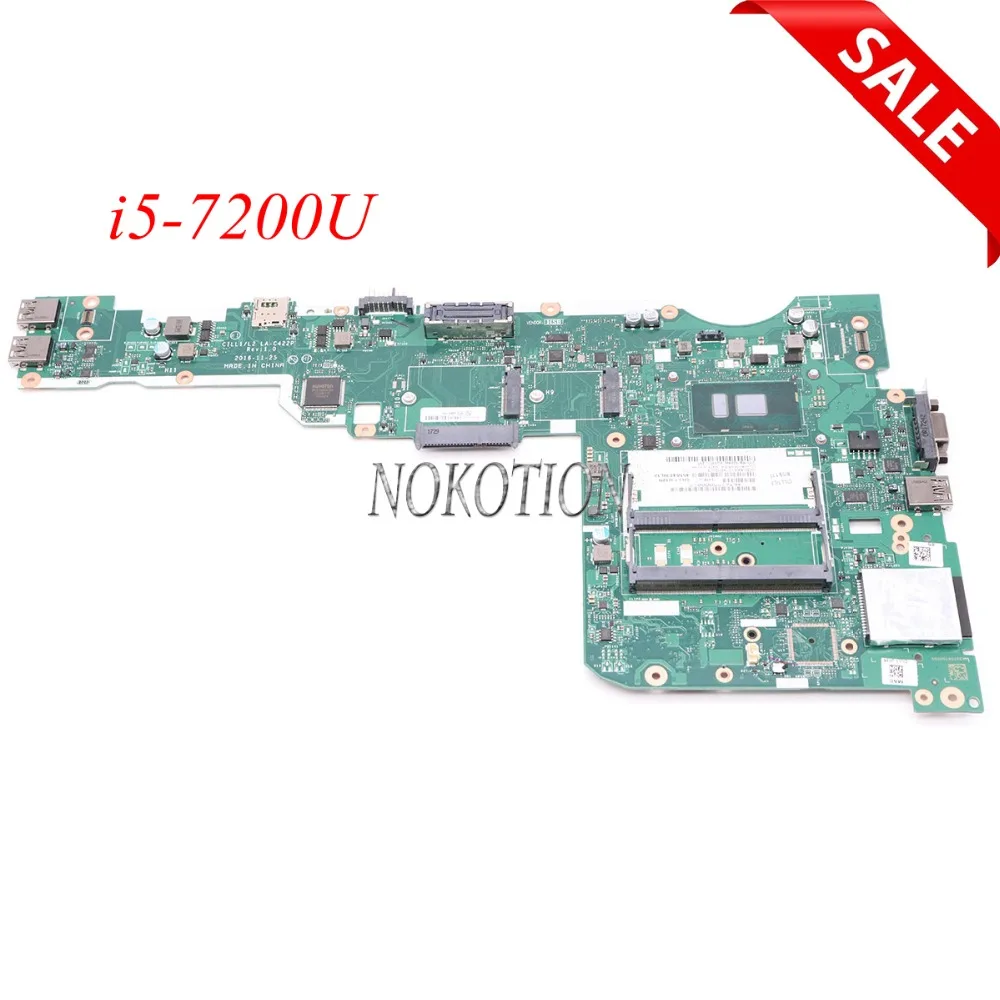 NOKOTION 01ER215 CILL1 L2 LA-C422P اللوحة الرئيسية ل lenovo ثينك باد L570 15.6 بوصة اللوحة المحمول i5-7200U إنتل GMA HD 620
