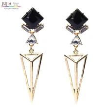 Новинка, одна пара,, модная Горячая Распродажа, Женские винтажные серьги геометрической формы