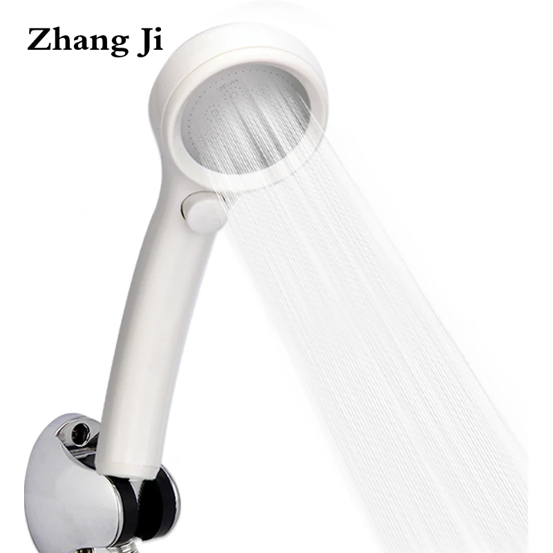 

Zhang Ji ABS Plastic Water Saving Shower head Sprayer Handheld with on/off Switch Design High Pressure Stainless Steel Nozzle