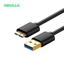 Nirolle 1.5M USB 3.0 Type A to Micro B Extension Cable For External Hard Drive Disk HDD Samsung S5 Note3 USB HDD USB 3.0 Cable