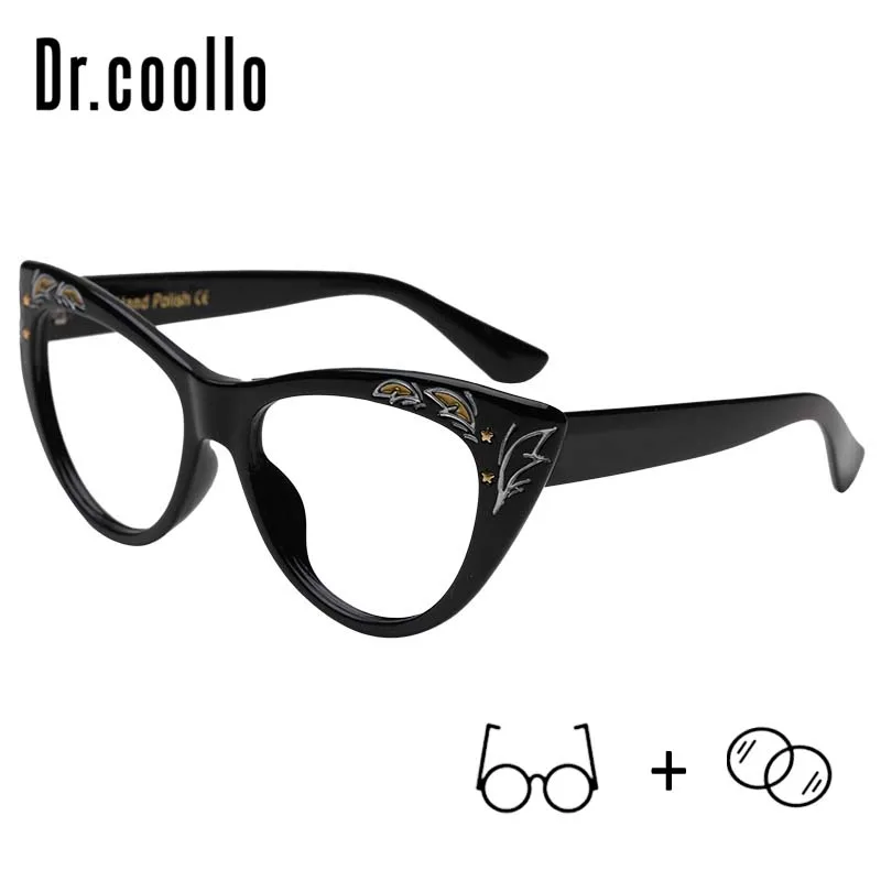 

Cat Eye Transparent Exquisite Eyewear Clear Frame Retro Reading Glasses Women