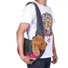 Переноска для домашних животных с воздухопроницаемой сеткой, с изображением собаки сумка на плечо маленькая переноска для собак Передняя переноска удобный рюкзак-переноска для домашних животных