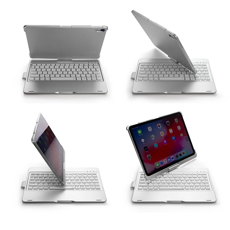 Loufu 360 градусов Bluetooth клавиатура для iPad 2018 чехол Air 2 7 цветов с подсветкой Pro 9