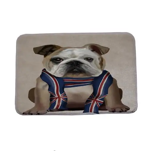 Cute Pug Spotty Dog Printing Carpet Stair Mats Anti-slip Floor Mat For Babies Animal Front Door Mat Bathroom Textiles Cute Pug Spotty Dog Printing Carpet Stair Mats Anti-slip Floor Mat For Babies Animal Front Door Mat Bathroom Textiles