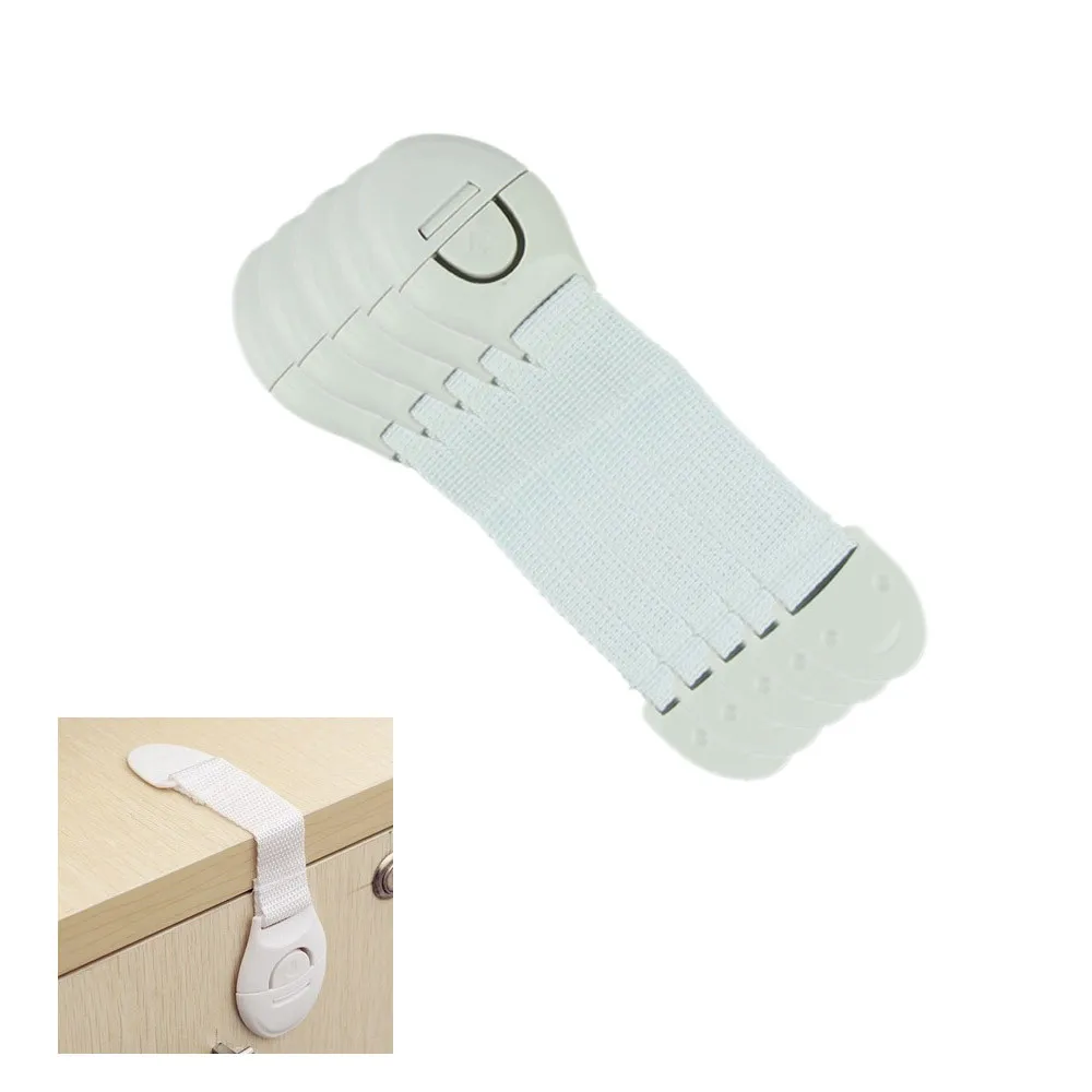 

New Qualited 5 Pcs/Bag Multi-Function Child Safety Lock Child Cabinet Door Drawers Refrigerator Toilet Safety Plastic Lock Jan30