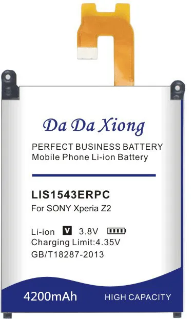 Da Xiong 4200 мАч LIS1543ERPC литий-ионный аккумулятор для телефона sony Xperia Z2 L50w L50U L50T Sirius SO-03 D6503 D6502