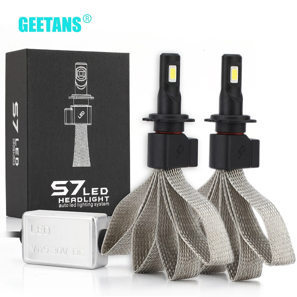 Kaufen H4 H7 LED Auto Lichter 9005 H11 H8 H9 HB1 HB3 9006 9007 880 Auto Scheinwerfer Lampe Birne LED Licht 12V 8000LM 6000K 2PCS AF