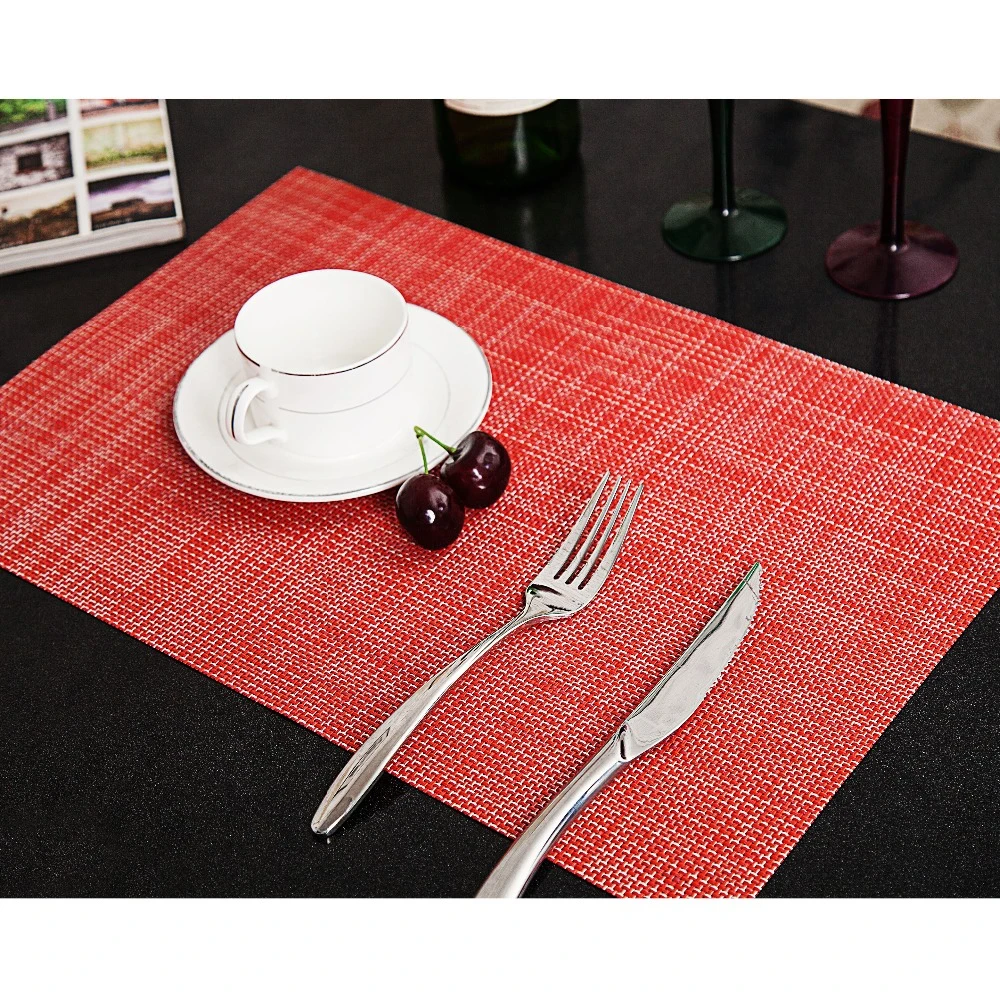 2 Pcs Lot Pvc Placemats For Table Placemat For Dining Table Hot Mat Coaster Hot Pad 6 Colors Placemats For Table Table Placematskitchen Table Placemats Aliexpress