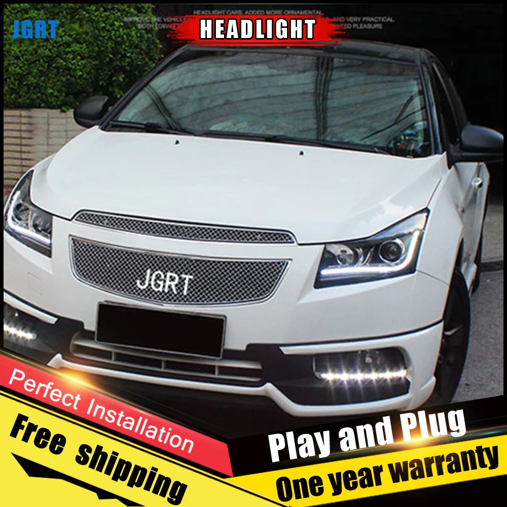 2 шт. автомобиль Стиль светодиодный фары forChevrole Cruze 09 14 для автобусная головная