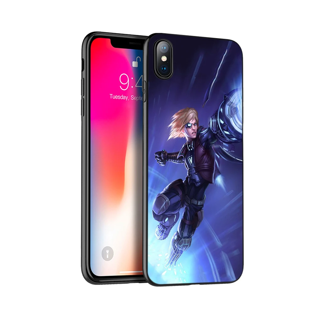 Черный чехол из ТПУ для iphone 5 5s SE 2020 6 6s 7 8 plus x 10 силиконовый XR XS 11 pro Max League of Legends