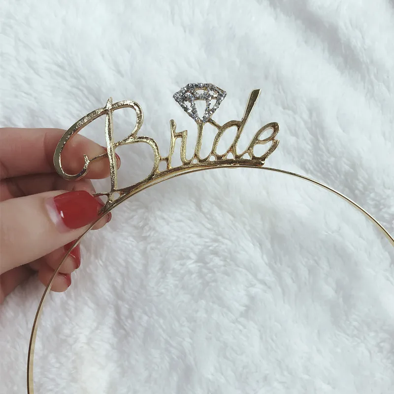 

Hen Party Tiara Crown Headband Team Bride To Be Wedding Decoration Bridal Shower Bachelorette Party Festive Event Party Supplies
