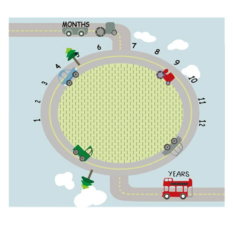 Милые узоры, одеяло для младенцев, веха, реквизит для фотосессии, тканевый фон с календарем, Детские аксессуары для фото, детские игровые коврики